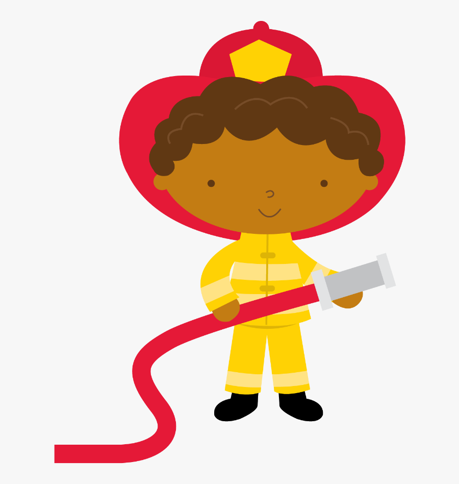 Bombeiros E Pol - Little Boy Fireman Clipart, Transparent Clipart