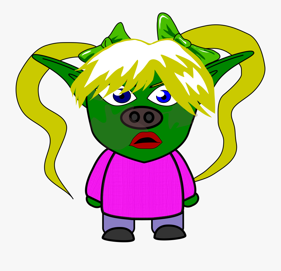 This Free Icons Png Design Of Chibi Goblin Girl - Гоблин Девочка, Transparent Clipart