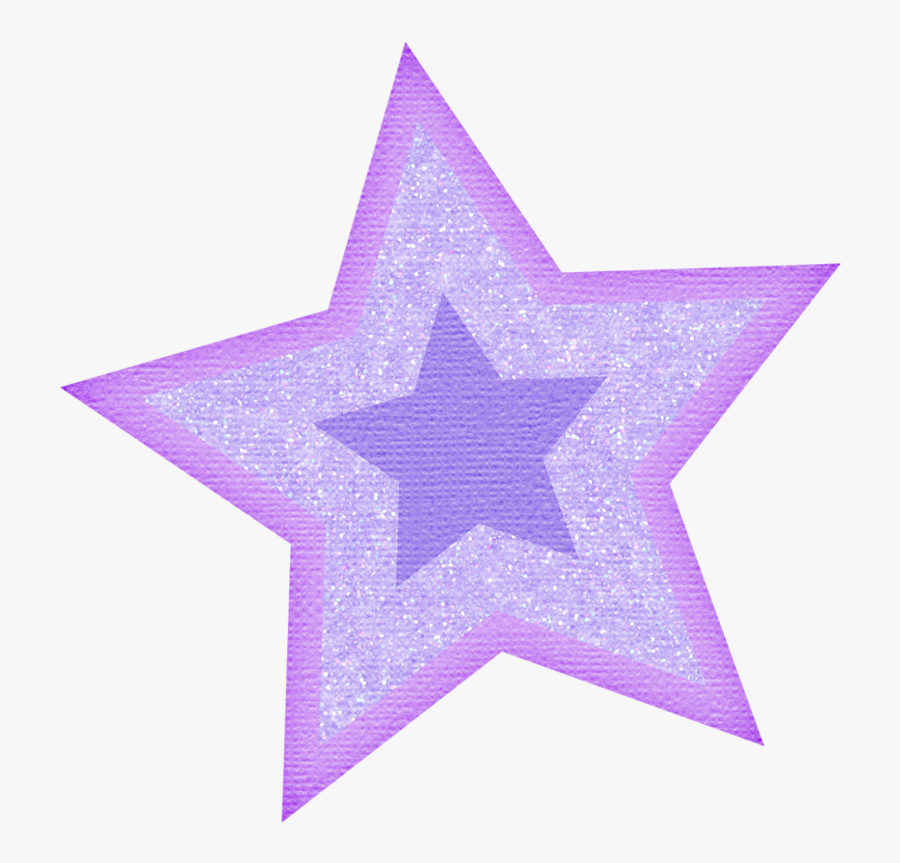 Purple Glitter Star Transparent, Transparent Clipart
