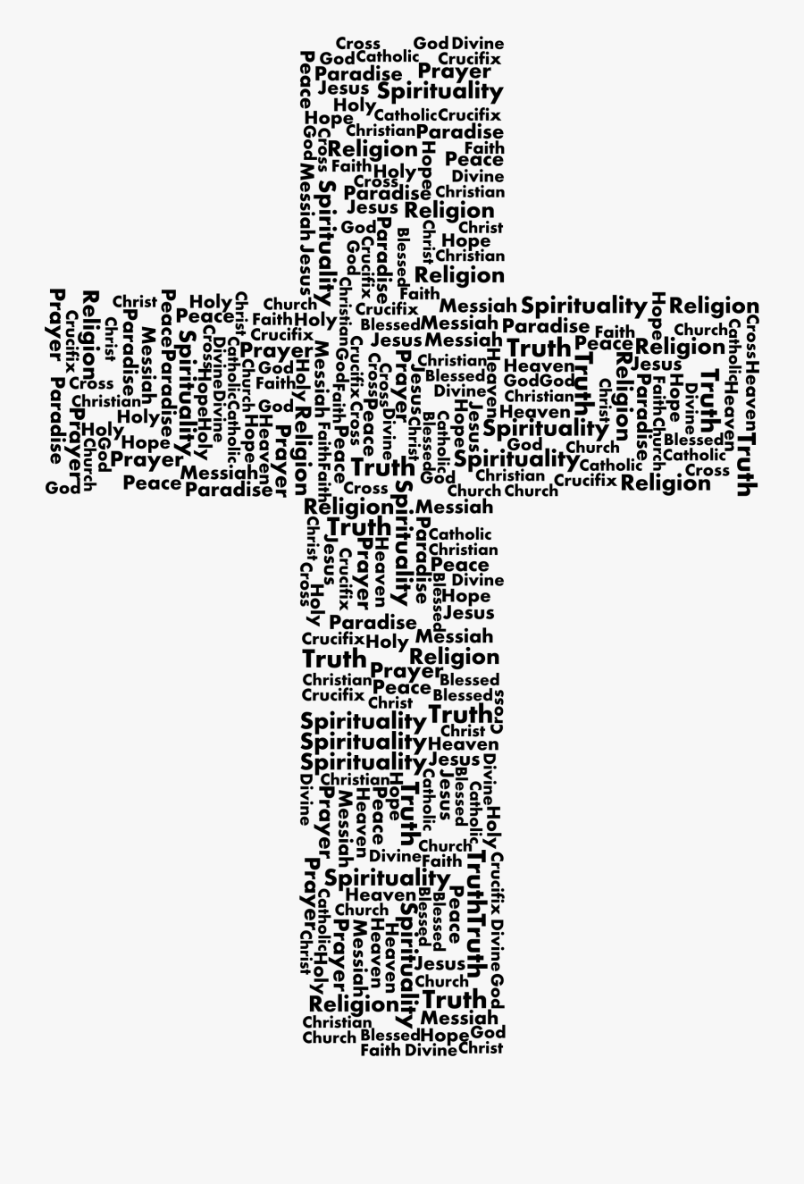 Clipart - Christian Black And White Png, Transparent Clipart