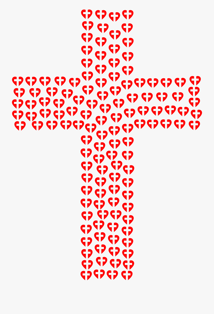 Clipart - Clipart Heart Cross Logo, Transparent Clipart