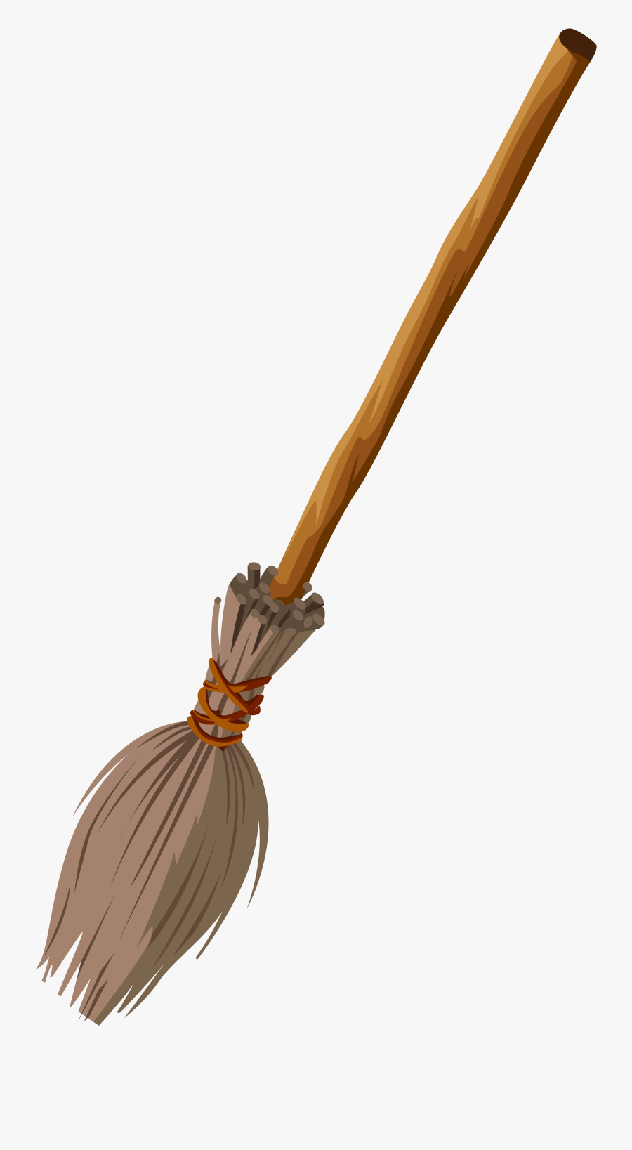 Witch Broom Transparent Clip Art Png Image - Harry Potter Broom Vector, Transparent Clipart