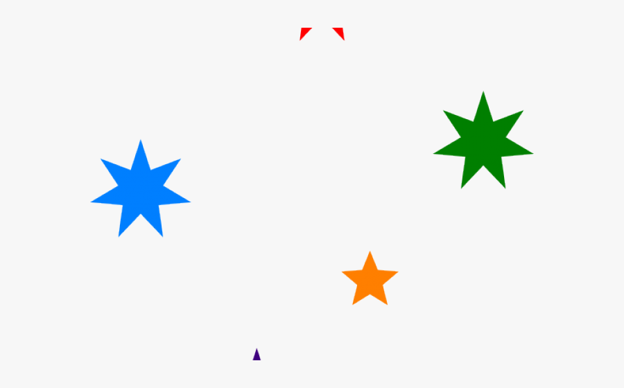 Blue Southern Cross Stars, Transparent Clipart