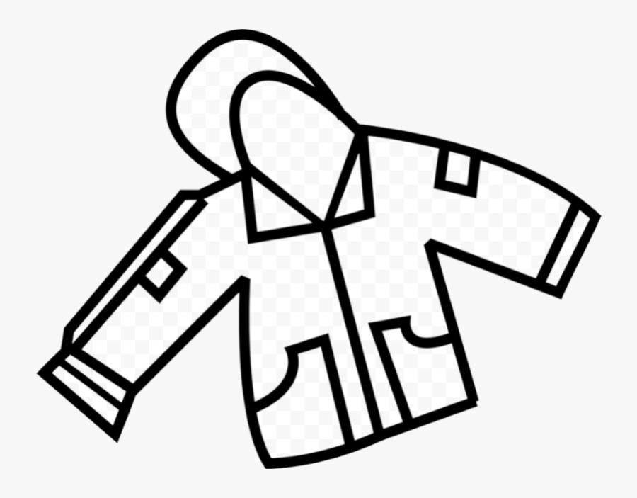Coat Vector Illustration Of Warm Winter Clothing Apparel - J Sound Tracing Worksheet, Transparent Clipart