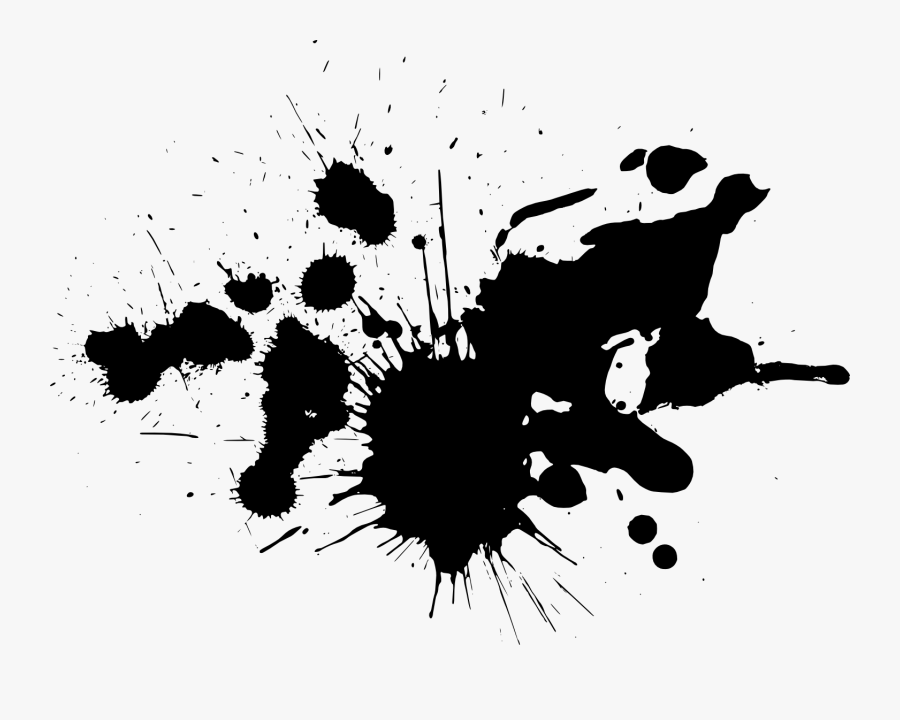 Paintbrush Clipart Paint Splatter - Splash Brush Png Transparent, Transparent Clipart