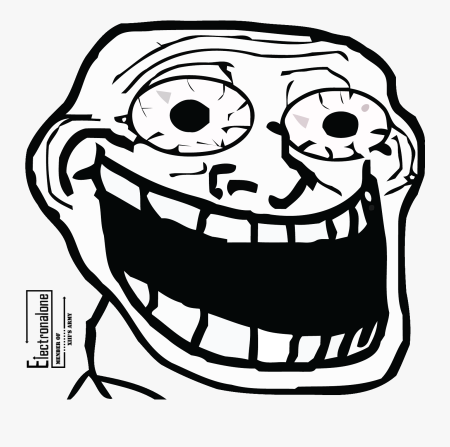 Download And Use Troll Face Png Clipart - Laughing Troll Face, Transparent Clipart