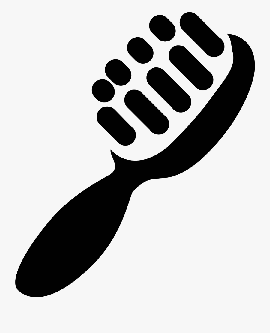 Shoe Brush 2 Icon - Transparent Background Hair Brush Icon, Transparent Clipart