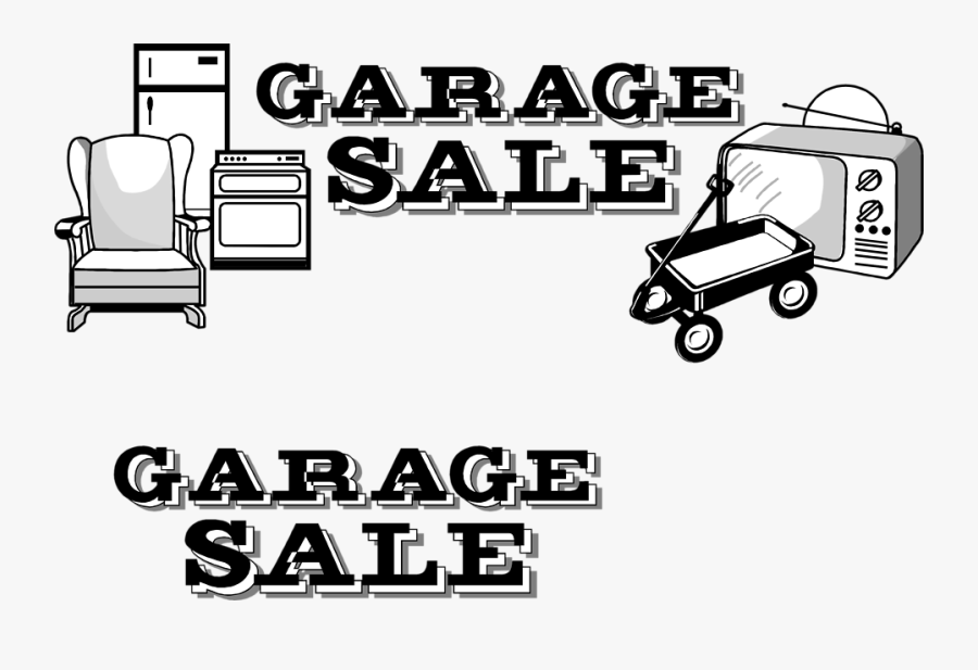 Garage Sale Picture - Garage Sale Clipart Black And White, Transparent Clipart