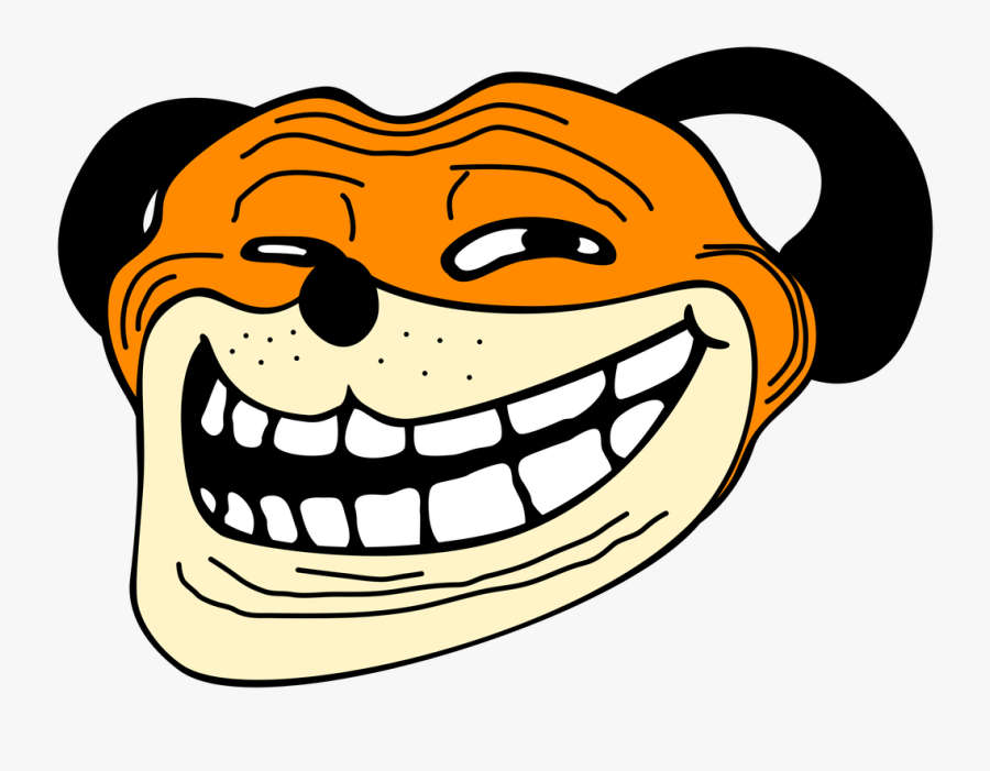 Transparent Troll Clipart - Troll Face Meme Transparent, Transparent Clipart