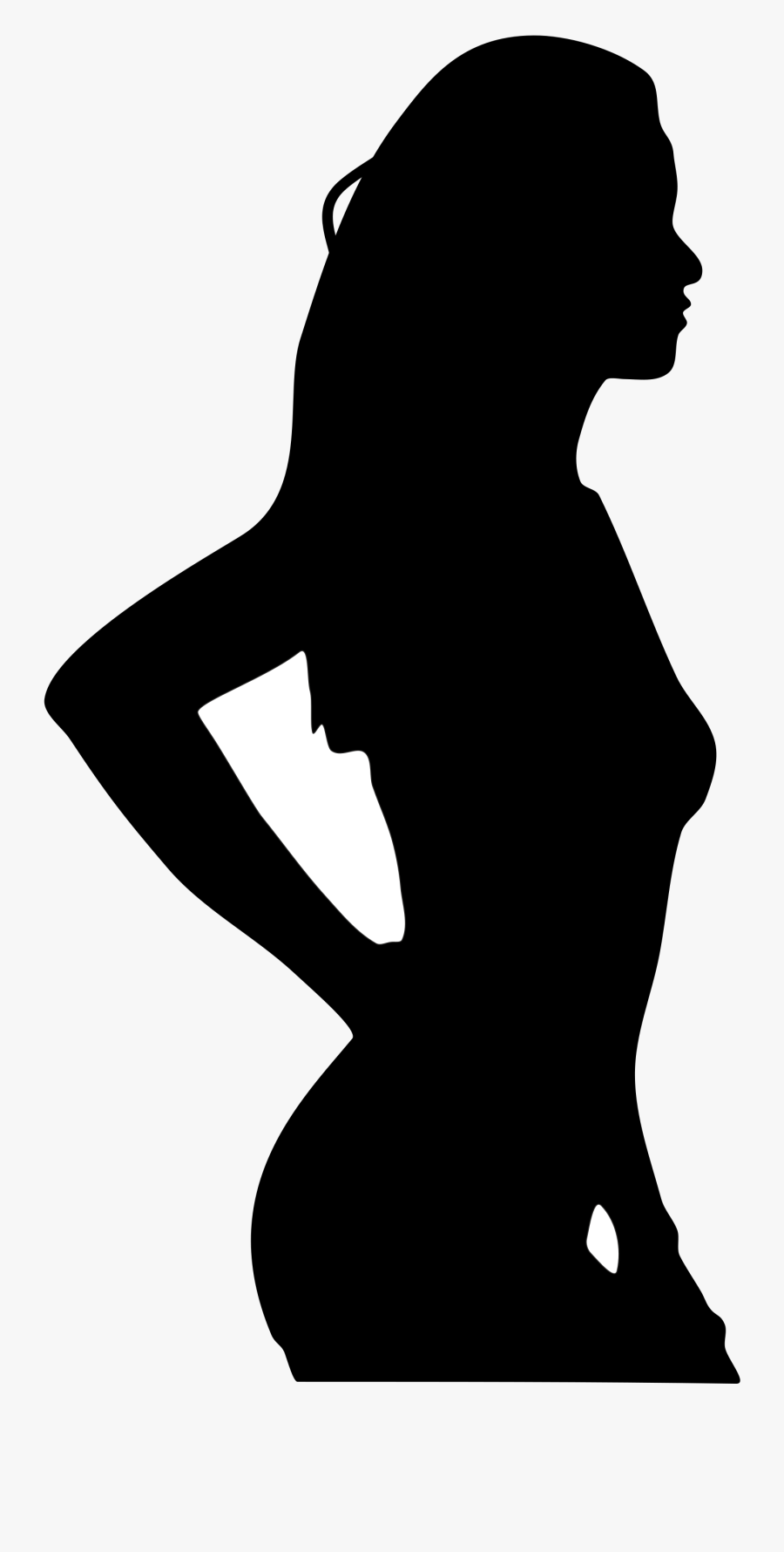 Clip Art Svg Png Huge - Woman Silhouette Icon Png, Transparent Clipart