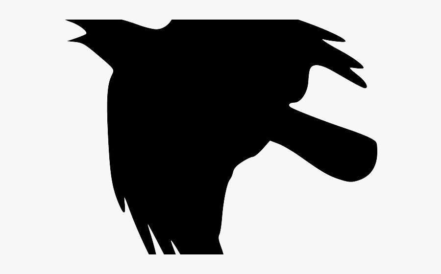 Shadow Clipart Raven - Crow Clip Art, Transparent Clipart