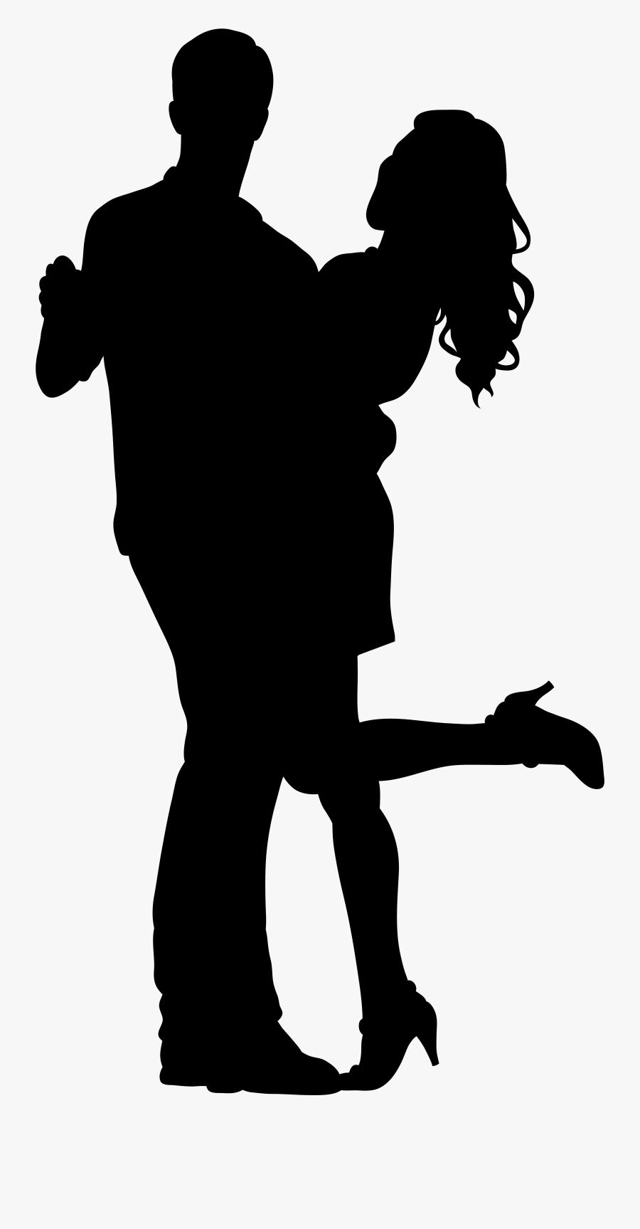 Couple Dancers Silhouette Png Transparent Clip Art - Couple Dancing Silhouette Png, Transparent Clipart