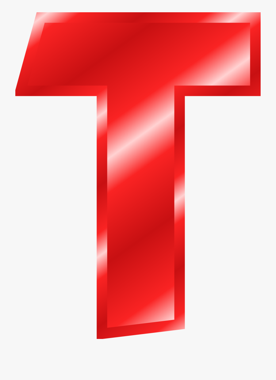 Letter T Free Clipart - Letter T Red Png, Transparent Clipart