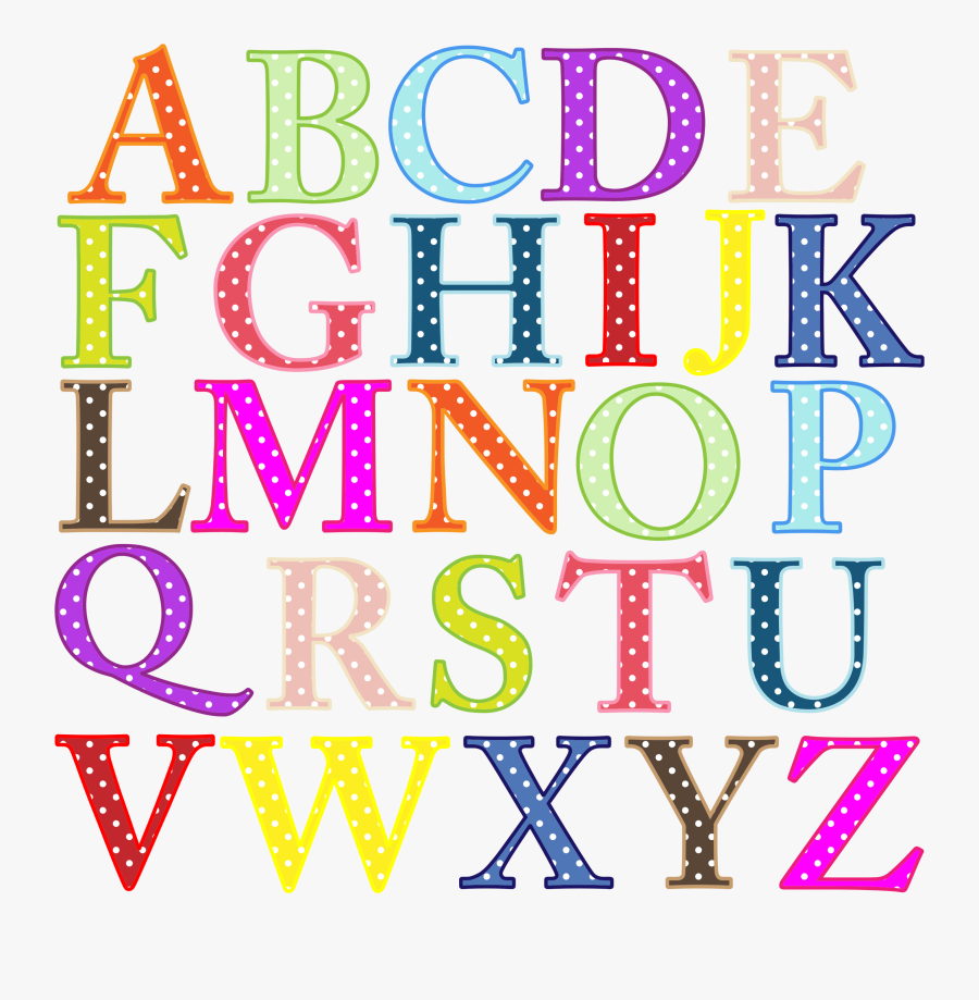 Colorful Alphabet Uppercase - Uppercase Alphabet Clipart, Transparent Clipart