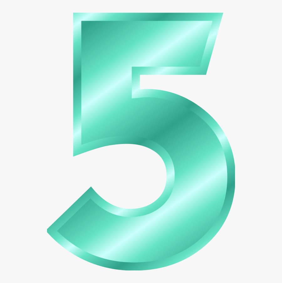 Huge Number 5, Transparent Clipart