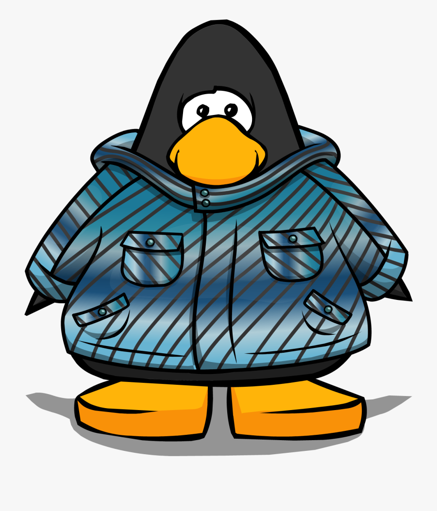 Blue Winter Jacket On Player Card - Club Penguin Gold Hoodie, Transparent Clipart