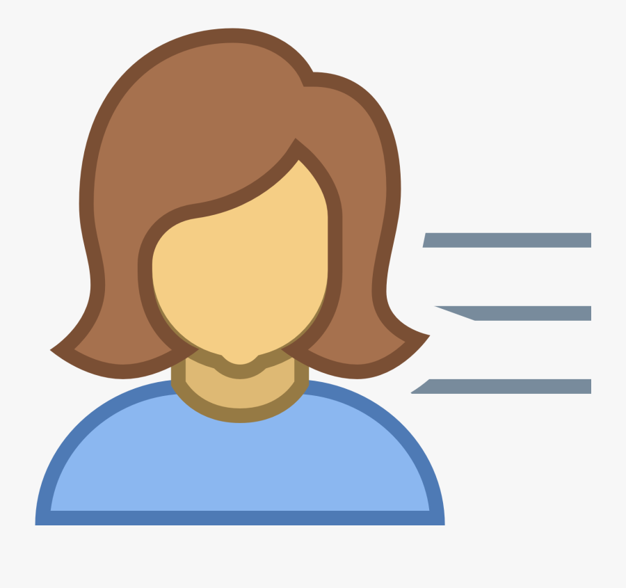 Transparent Throat Clipart - Users Icon Female, Transparent Clipart