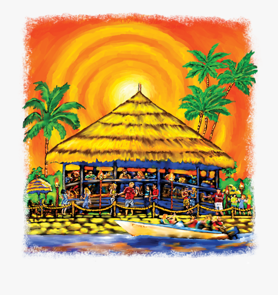 Vacation Tiki Bar The Teehive - Clipart A Tiki House, Transparent Clipart