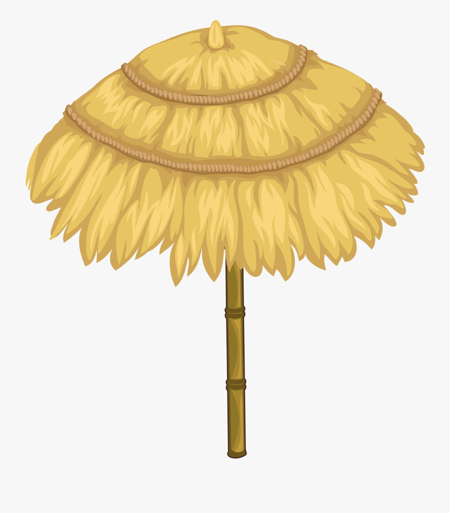 Thatching Umbrella Roof Palapa - Tiki Umbrella Clipart, Transparent Clipart