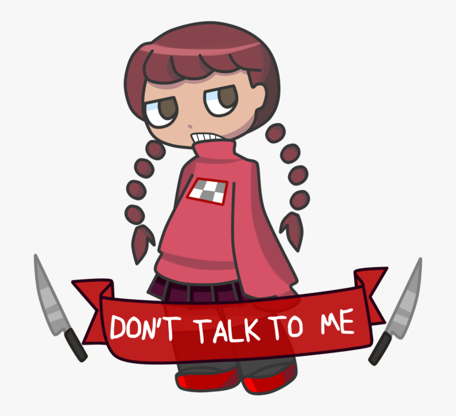 Shut Up Dont Talk To Me By Ch - Cartoon, Transparent Clipart