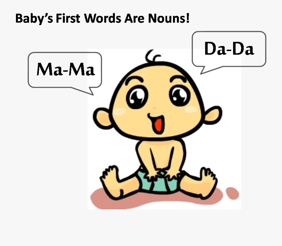 What Is A Noun - First Word Baby, Transparent Clipart