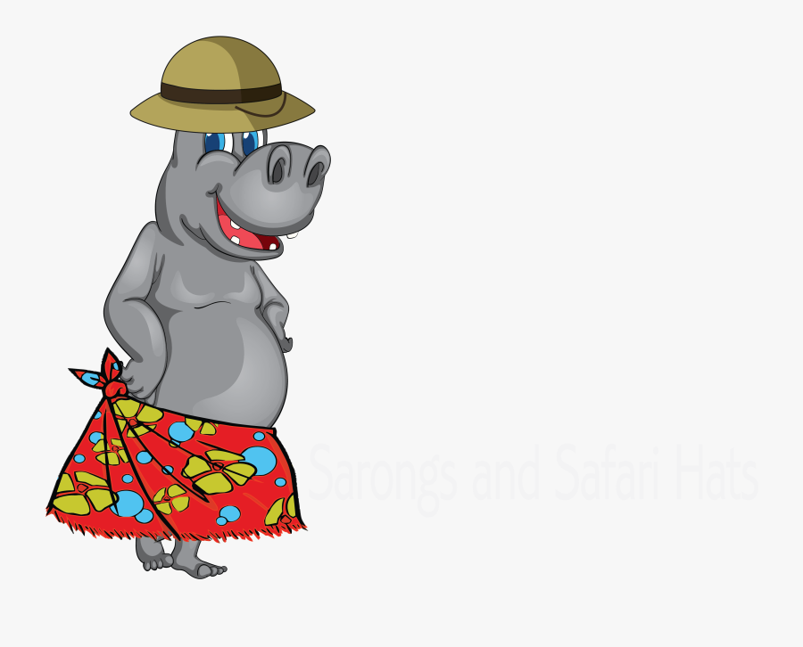 Sarongs And Safari Hats - Cartoon, Transparent Clipart