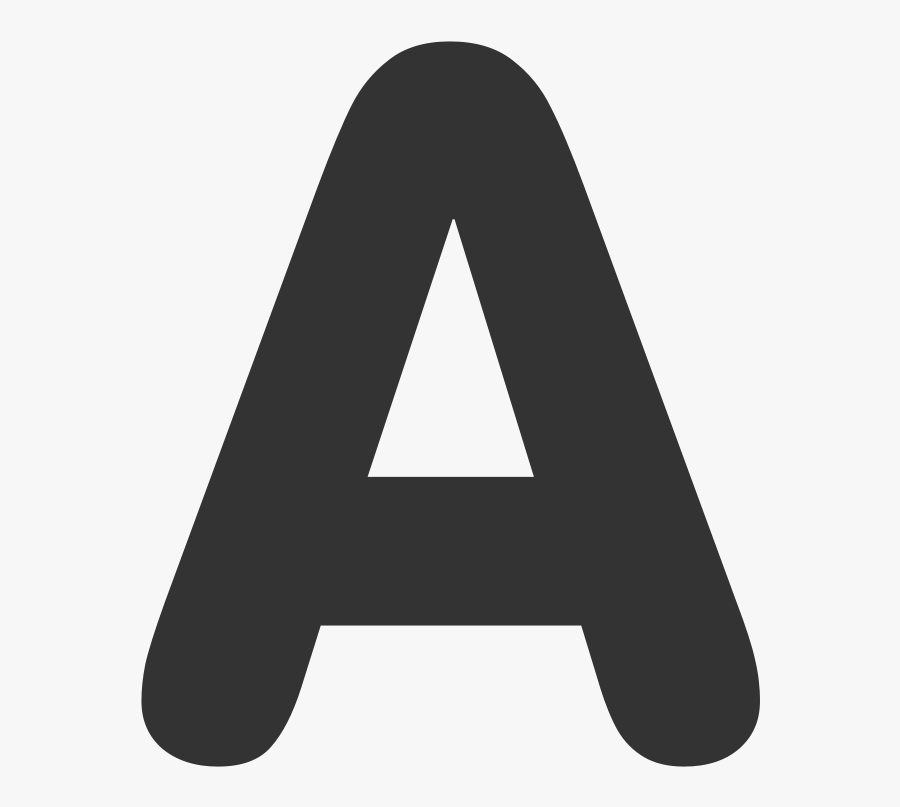 Letter A, Letter, Black, Bold, Alphabet - Letra A En Negrita, Transparent Clipart