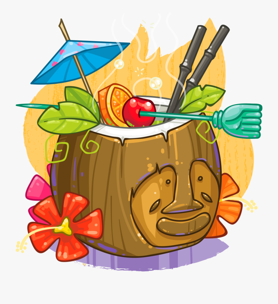 Coconut Clipart Tiki - Transparent Tiki Clipart, Transparent Clipart
