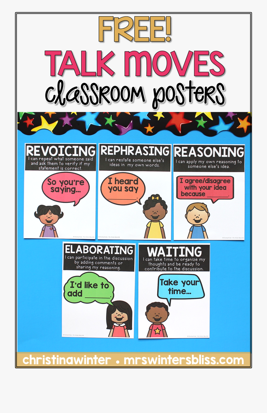 Turn And Talk Clipart Classroom - Math Talk Moves Poster Free, Transparent Clipart