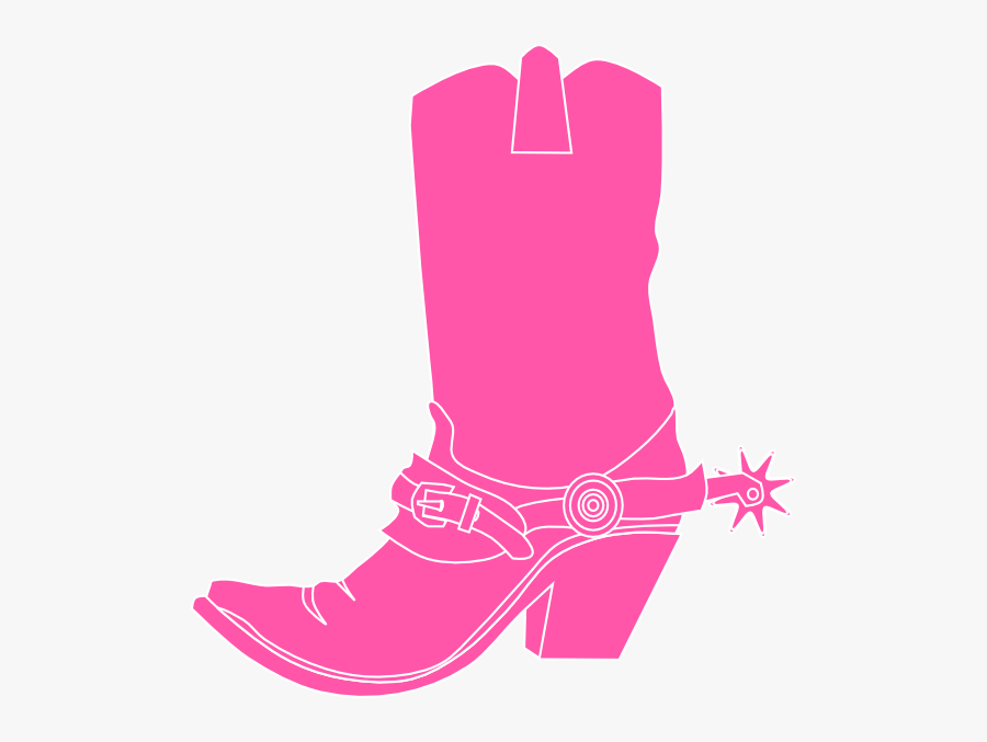 Safari Clipart Boot - Pink Cowboy Boot Clipart, Transparent Clipart