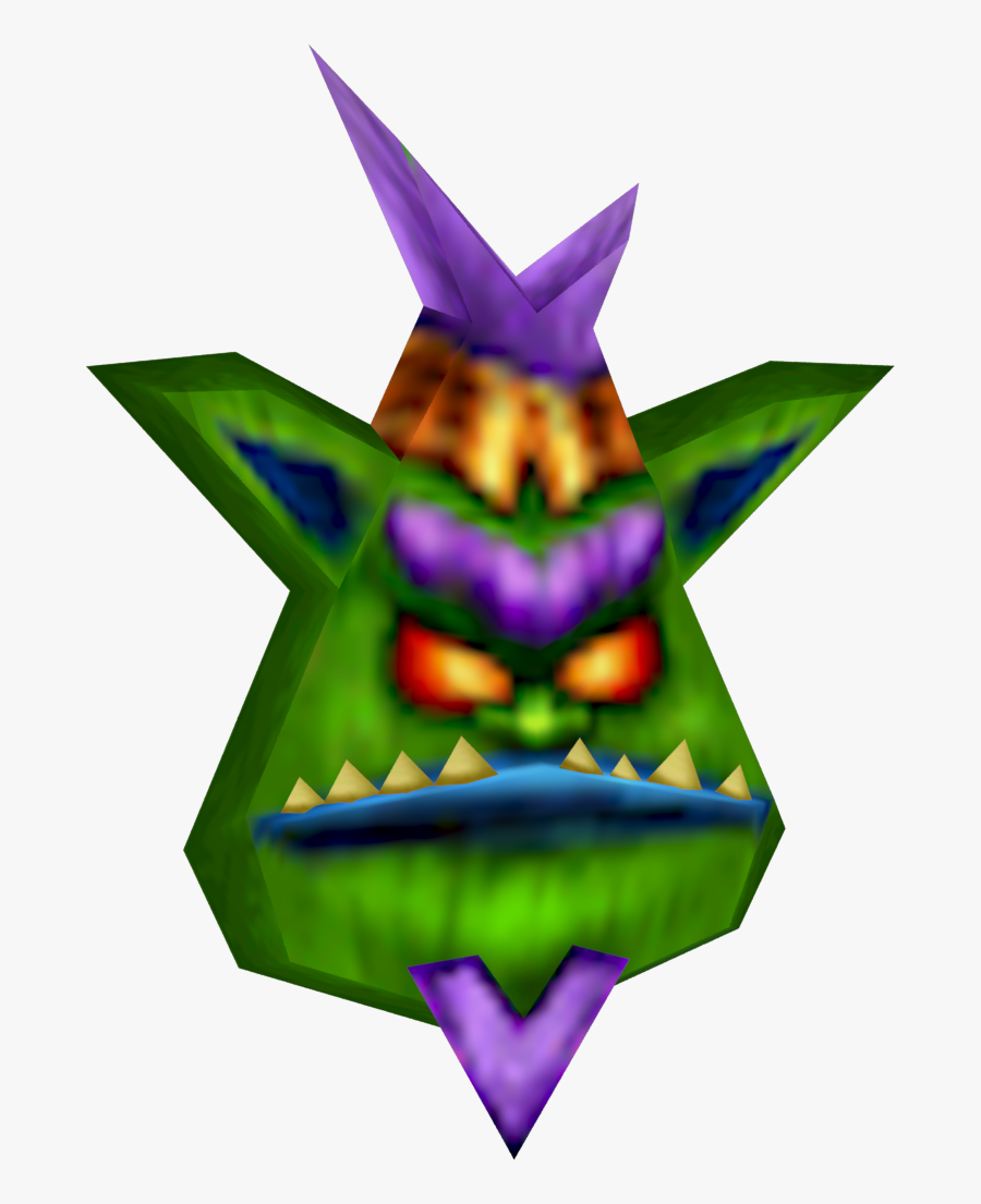Transparent Tiki Mask Clipart - Crash Nitro Kart Velo Mask, Transparent Clipart