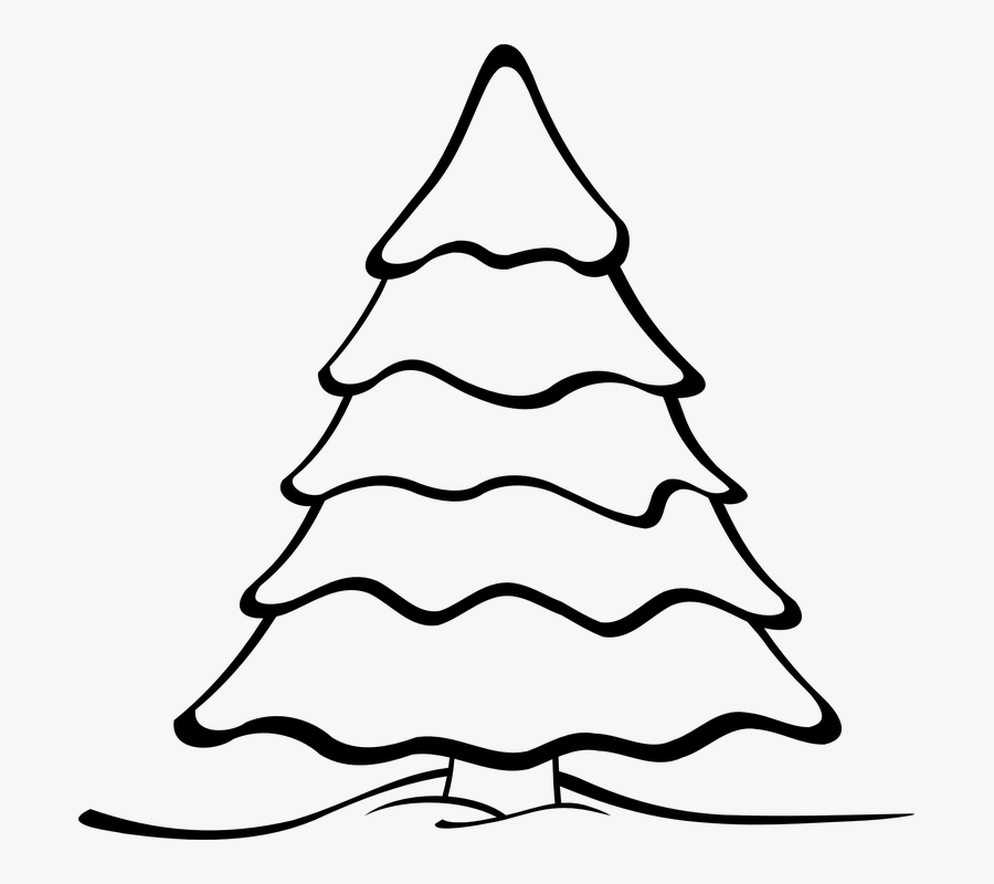 Transparent Christmas Tree Clip Art Png - Christmas Tree Black And White Clipart, Transparent Clipart