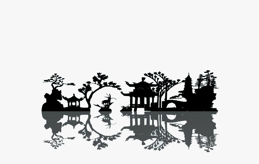 China Silhouette Painting Chinese - Chinese Silhouette Png, Transparent Clipart