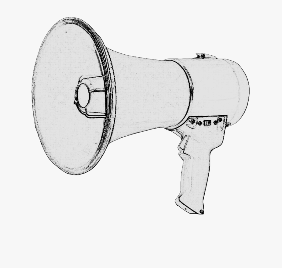 Cheer Megaphone Clipart - Drawing, Transparent Clipart