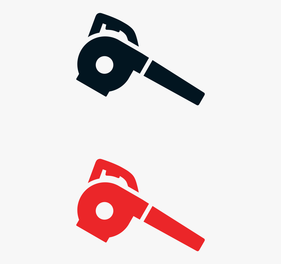 Landscape Clipart Leaf Blower - Leaf Blower Black Clipart, Transparent Clipart