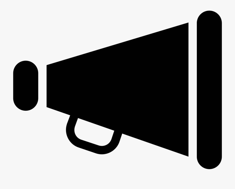 Megaphone Pictures Group - Black Megaphone Transparent, Transparent Clipart