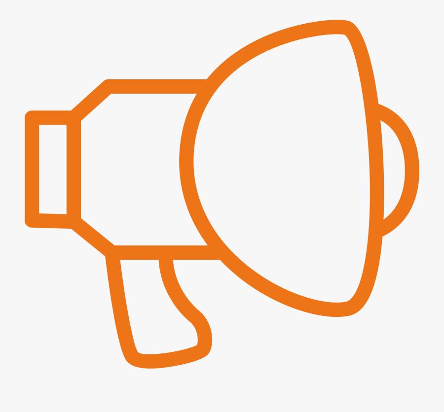 Cheer Megaphone Clipart Kid - Megaphone Icon Outline, Transparent Clipart