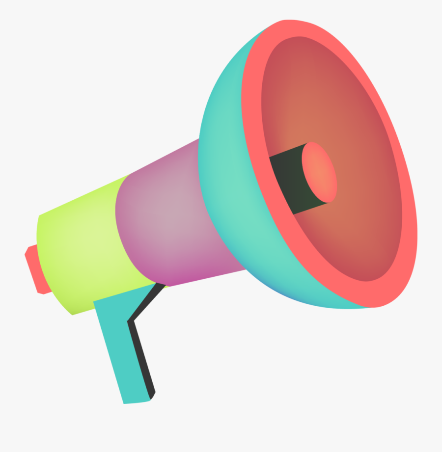 Cheer Megaphone Png - Clipart Colorful Megaphone, Transparent Clipart