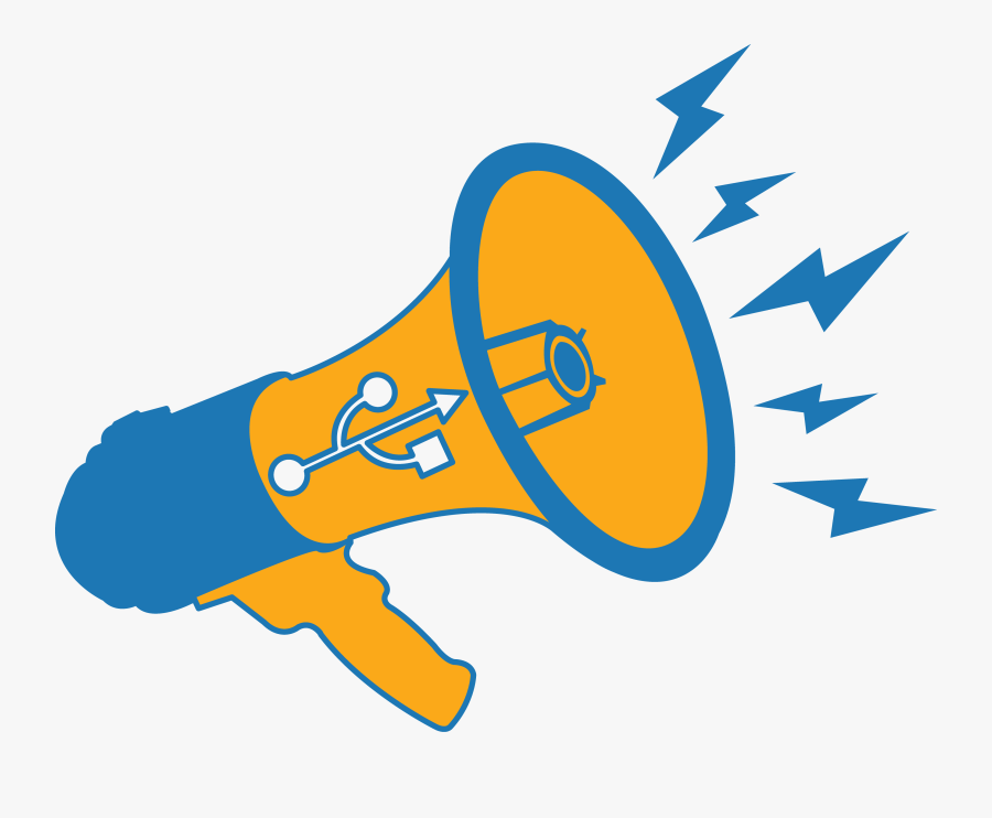 Retro Megaphone Clipart, Transparent Clipart