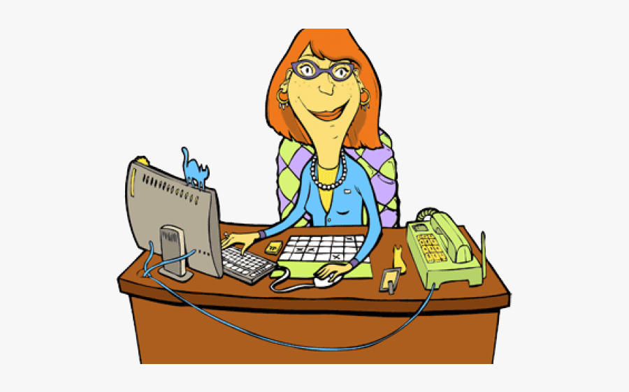 Secretary Cliparts - School Secretary Clipart, Transparent Clipart