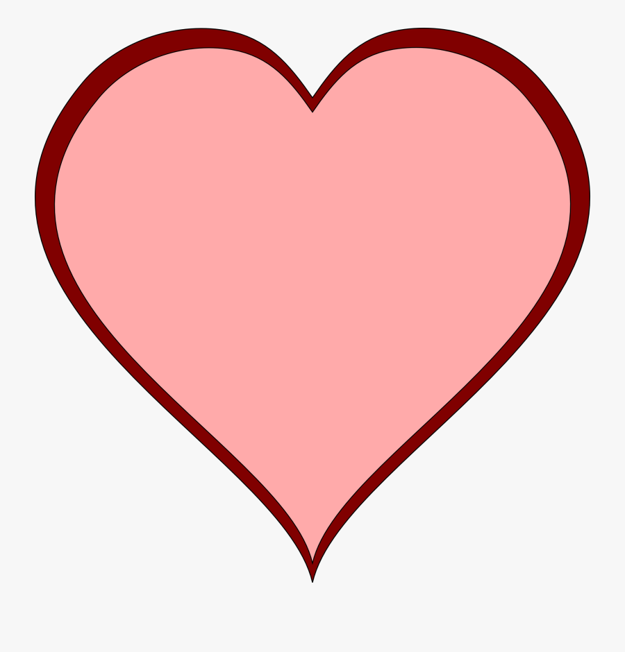 Heart Clipart - Big Heart Background, Transparent Clipart