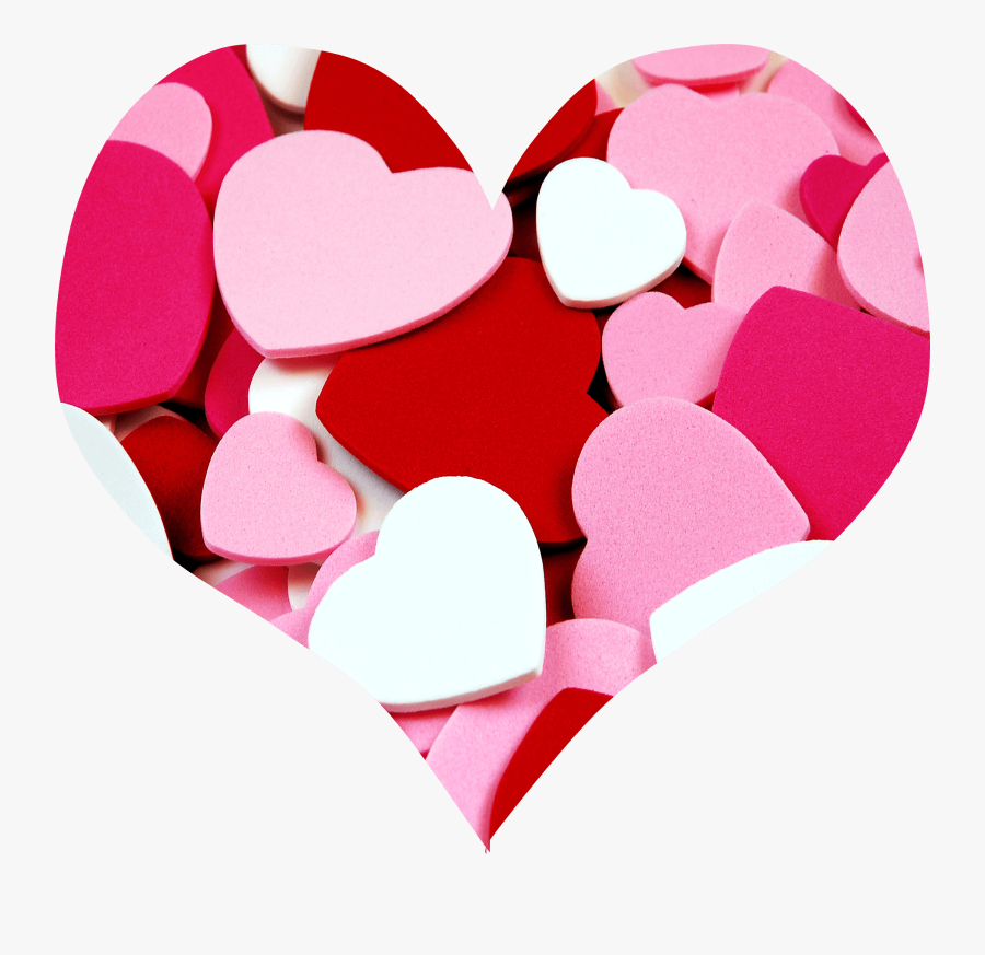 Transparent Pink Heart Clipart - Red White And Pink Hearts, Transparent Clipart