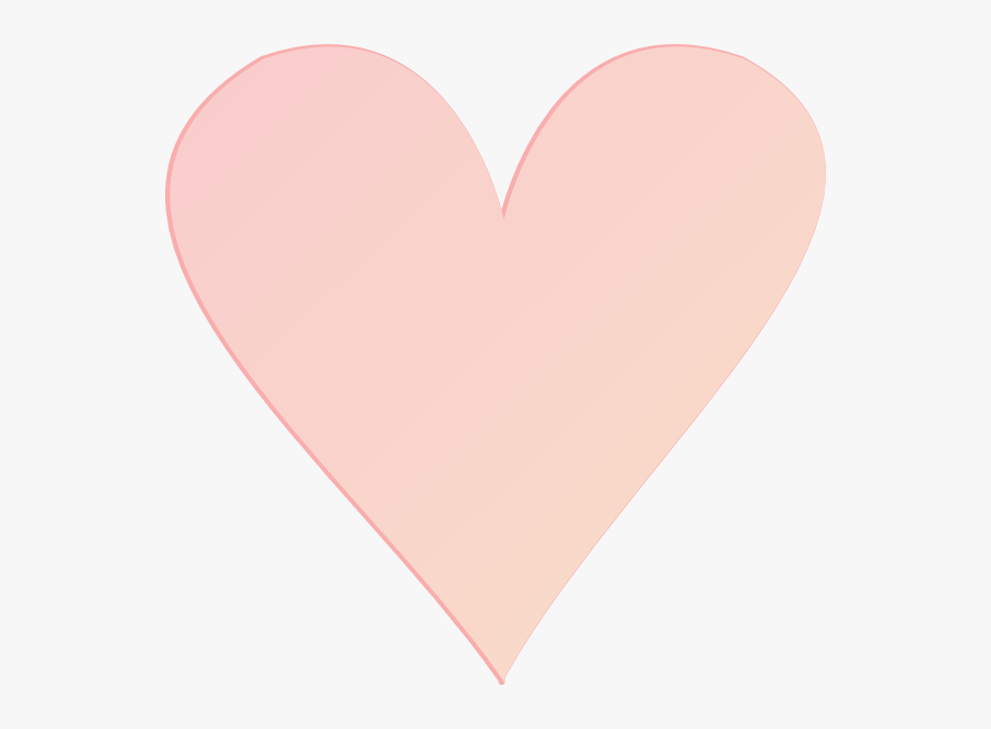 Clipart Pink Heart Free Download - Transparent Light Pink Heart, Transparent Clipart