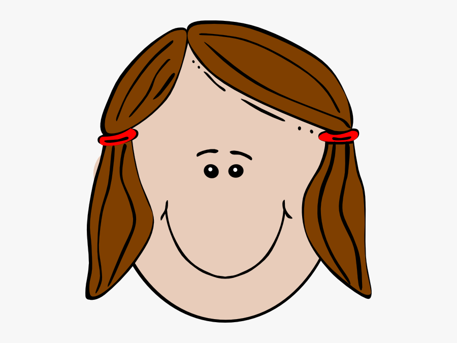 Clipart Of Brown Haired Girl, Transparent Clipart