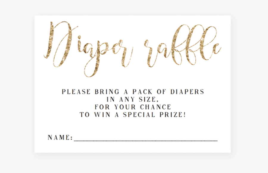 Transparent Raffle Clipart - Calligraphy, Transparent Clipart