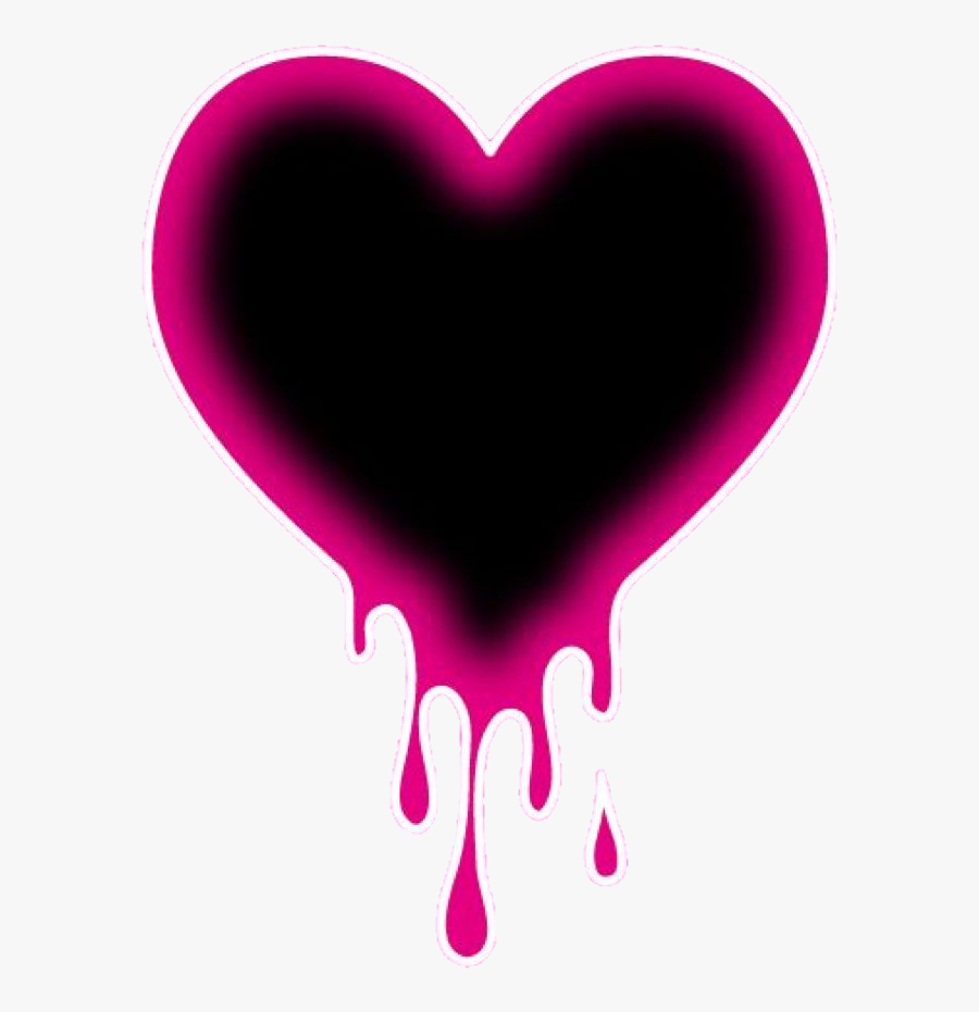 #pinklove #pinkheart #heart #pink #slime #slimeheart - Heart, Transparent Clipart