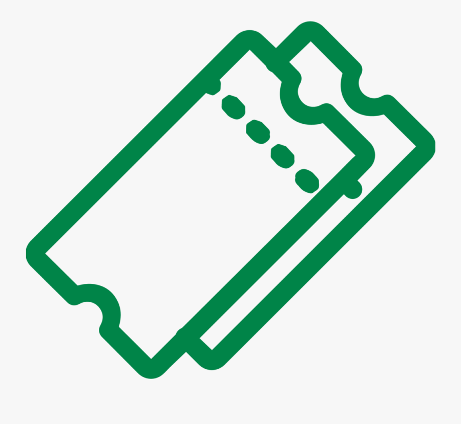 Ecaf Tickets-green, Transparent Clipart