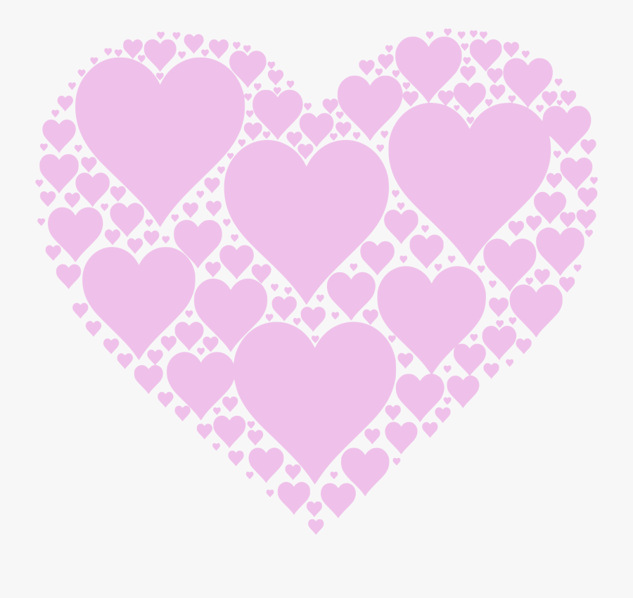 Pink Clipart Heart - Golden Heart On Black Background, Transparent Clipart