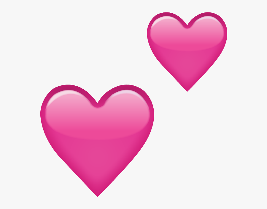 Pink Hearts Emoji Png - Pink Love Heart Emoji, Transparent Clipart