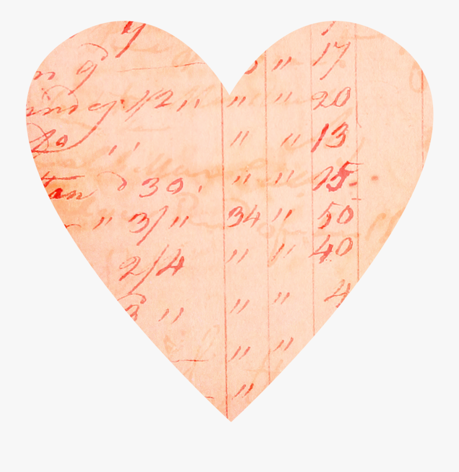 Clipart Free Stock Vintage Hearts Clipart - Pink Heart Png Vintage, Transparent Clipart